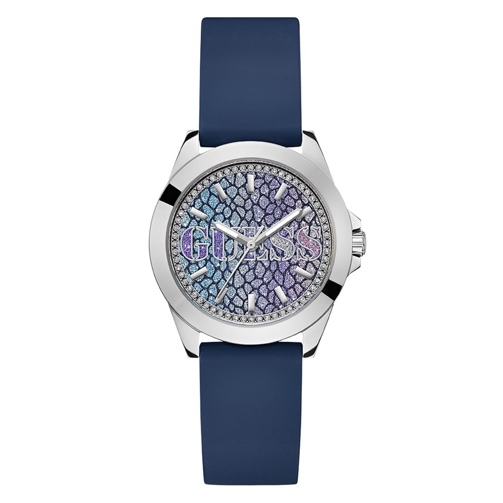 GUESS BLUE SILVER TONE 