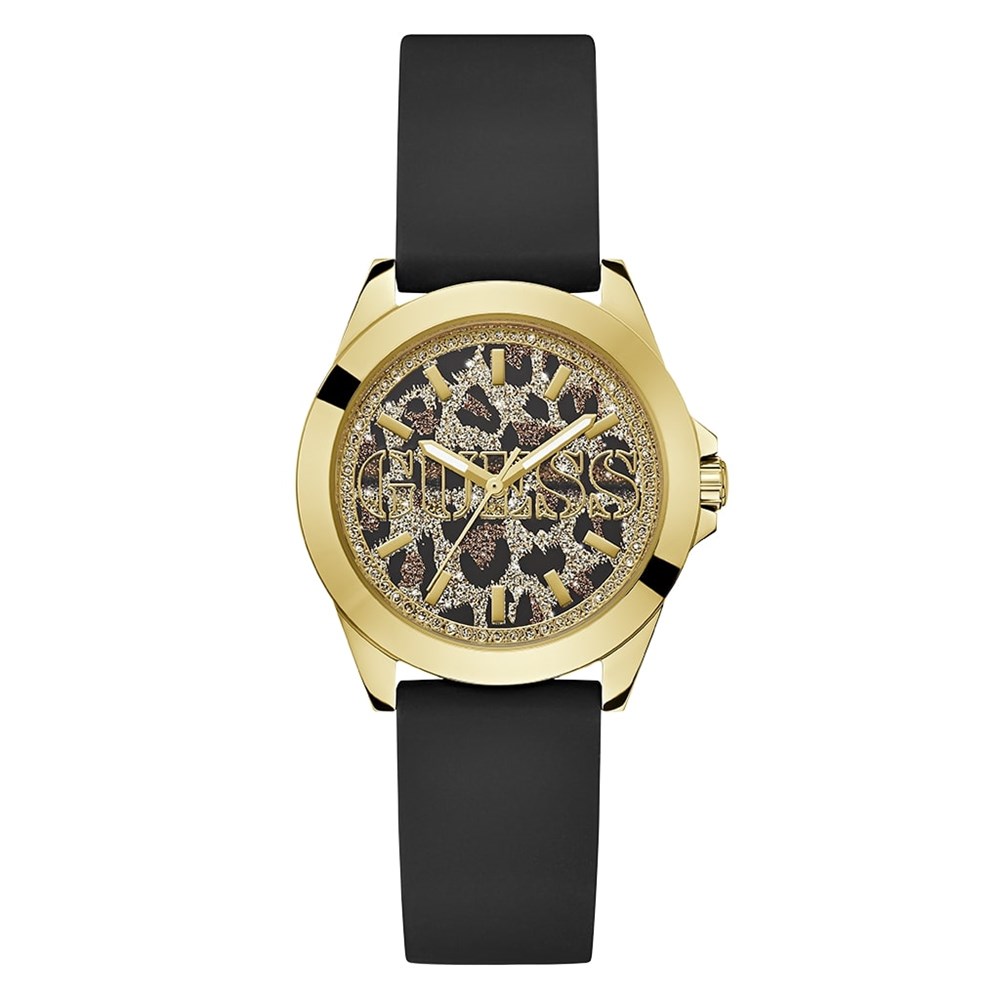 GUESS BLACK GOLD TONE