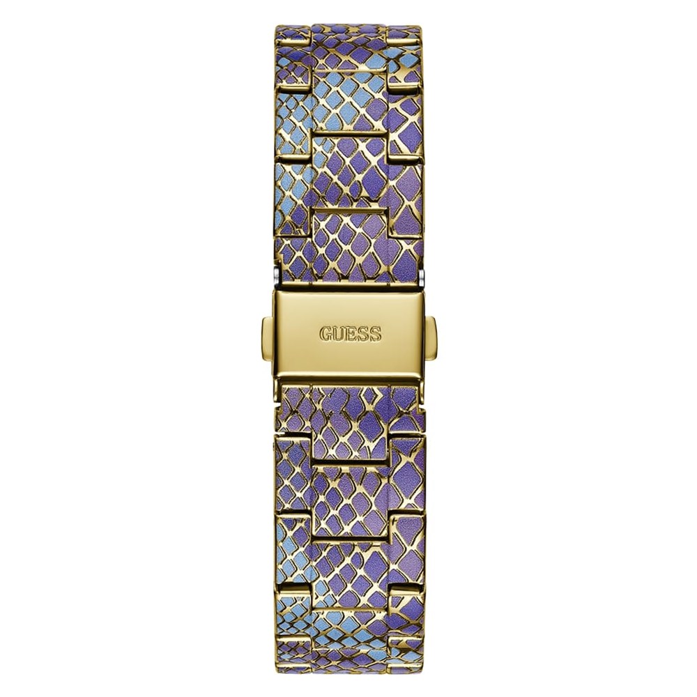 GUESS BLUE PURPLE GOLD TONE