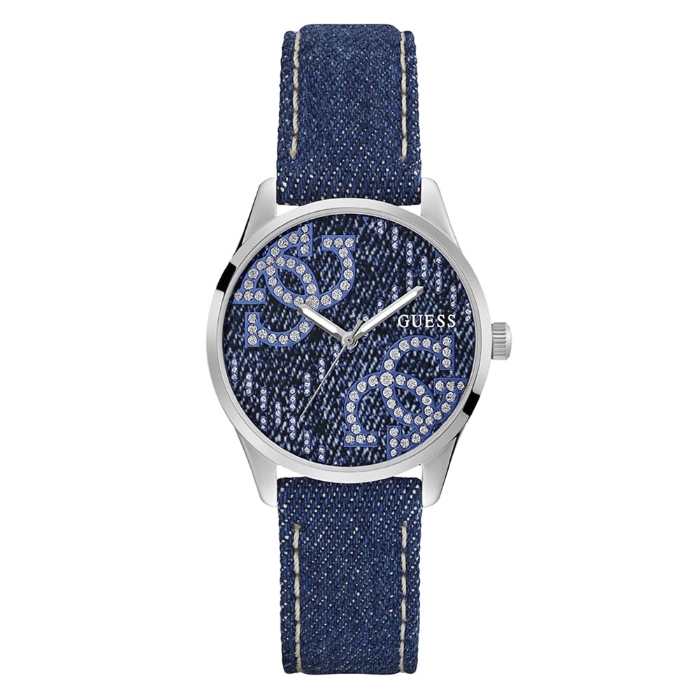 GUESS BLUE SILVER TONE 