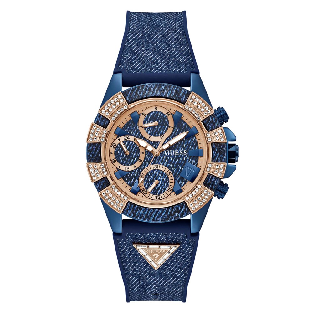 GUESS 40th Anniversary Special Edition GUESS Ladies Blue Rose Gold